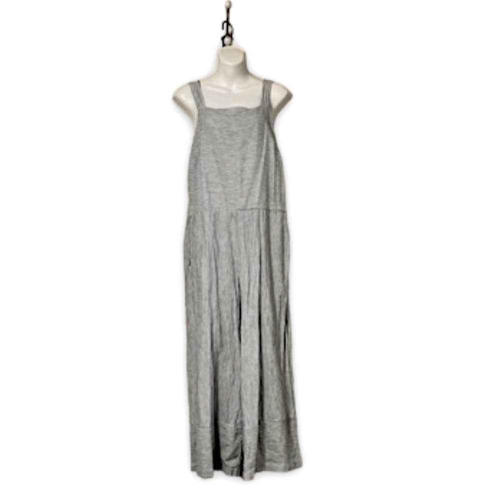 beachlunchlounge Gray Cropped Jumpsuit